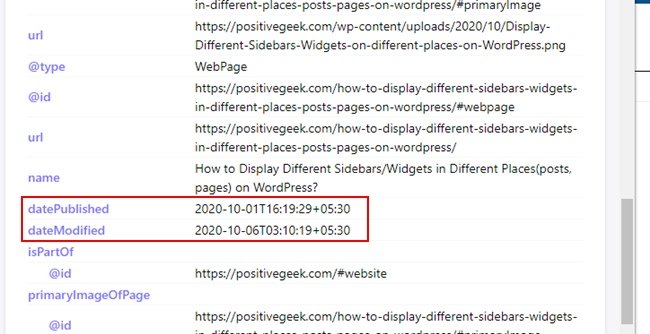 Find Modified Date Of An Article